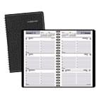 Block Format Weekly Appointment Book, 4 7/8 x 8, Black, 2019 AAGG20000