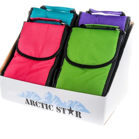 BULK Carton Arctic Star Insulated Colored Lunch Bags in 4 Assorted Fashion Bright Colors- Minimum Order 1 Case Of 24