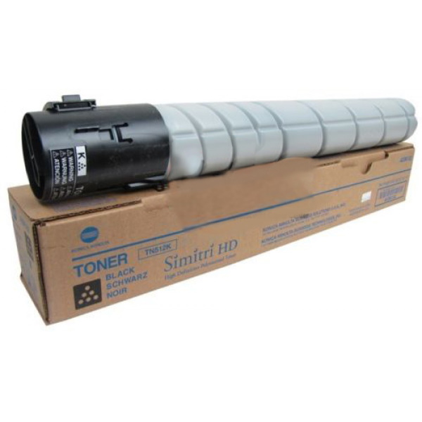 vil gøre fryser Hobart Konica Minolta (TN-512K) Black Toner Cartridge (27,000 Yield) - ASE Direct